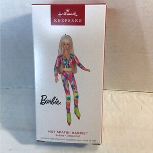 Hallmark Keepsake Barbie Roller blading skating ornament